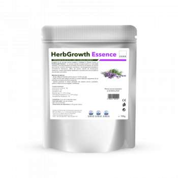 HerbGrowth Essence, Produs natural pe baza de microorganisme si acizi humici si fulvici pentru biostimularea plantelor aromatice, 100 g