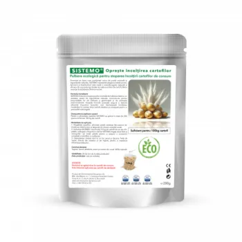 SISTEMO -  Pulbere ecologică pentru stoparea încolțirii cartofilor de consum, pentru 100 kg de cartofi; 200 g