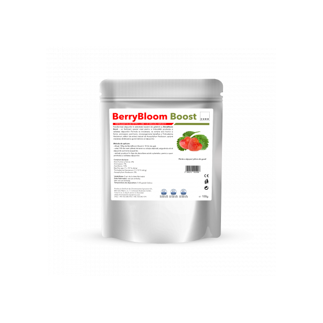 BerryBloom Boost, Produs natural pe baza de microorganisme si nutrienti pentru capsuni, 100 g