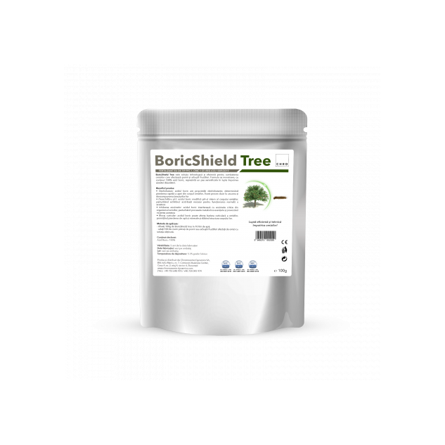 BoricShield Tree, Produs natural pe baza de acid boric 100% pentru combaterea omizilor, 100 g