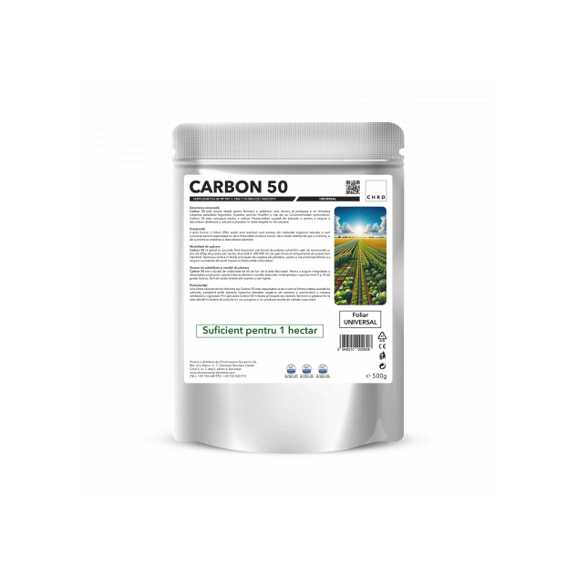 CARBON 50 – FERTILIZANT EU DE TIP PFC 1, CMC 1 CF. REG. (CE) 1009/2019 Foliar universal, 500g