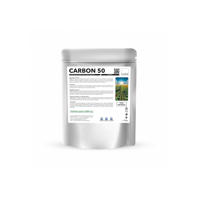 CARBON 50 – FERTILIZANT EU DE TIP PFC 1, CMC 1 CF. REG. (CE) 1009/2019 Foliar universal, 200g