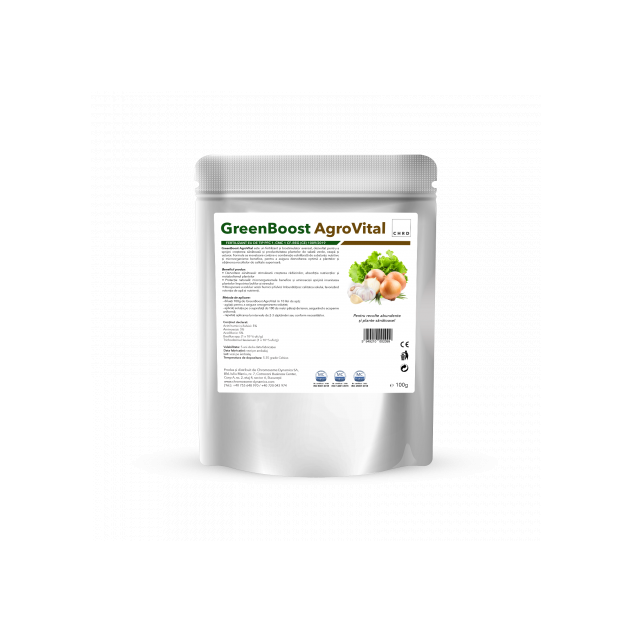 GreenBoost AgroVital, Produs natural pe baza de microorganisme si nutrienti pentru salata, ceapa si usturoi, 100 g
