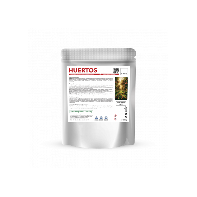 HUERTOS – FERTILIZANT EU DE TIP PFC 1, CMC 1 CF. REG. (CE) 1009/2019 Foliar pentru livezi (pomi / arbuști fructiferi), 200g