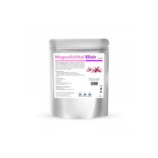 MagnoliaVital Elixir, Produs natural pe baza de microorganisme si acizi humici si fulvici pentru biostimularea magnoliei, 100 g doza unica