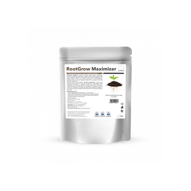 RootGrow Maximizer, Produs natural pe baza de microorganisme pentru prinderea si repicarea rasadurilor, 100 g