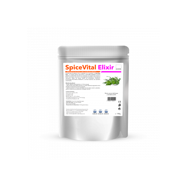 SpiceVital Elixir, Produs natural pe baza de microorganisme si acizi humici si fulvici pentru biostimularea plantelor pentru condimente, 100 g