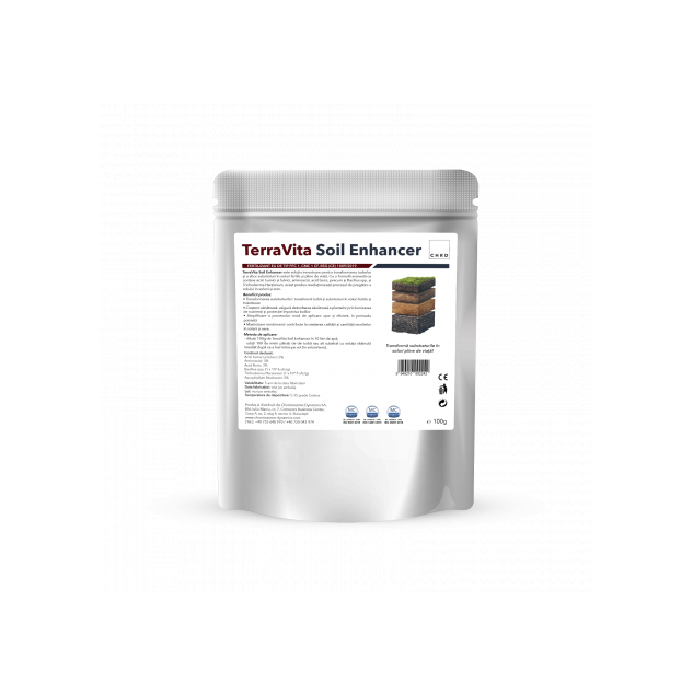 TerraVita Soil Enhancer, Amendament pe baza de microorganisme pentru sol si turba, 100 g