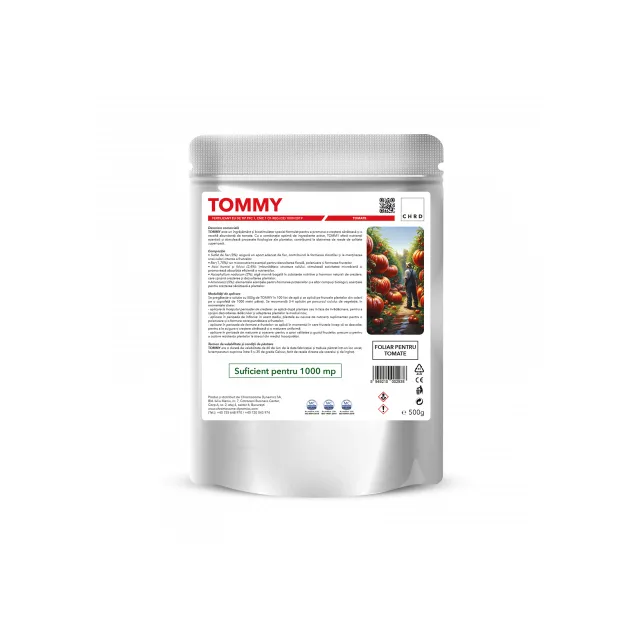 TOMMY – FERTILIZANT EU DE TIP PFC 1, CMC 1 CF. REG. (CE) 1009/2019 Foliar pentru tomate, 500g